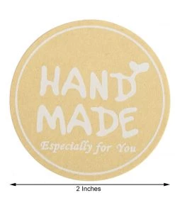 HIER_5150 Chargers & Centerpieces 500pcs | 1.5" Handmade Especially For You Stickers Roll, Labels Cookie & Bakery Box - Round 25 HIER_5150 Chargers & Centerpieces 500pcs | 1.5