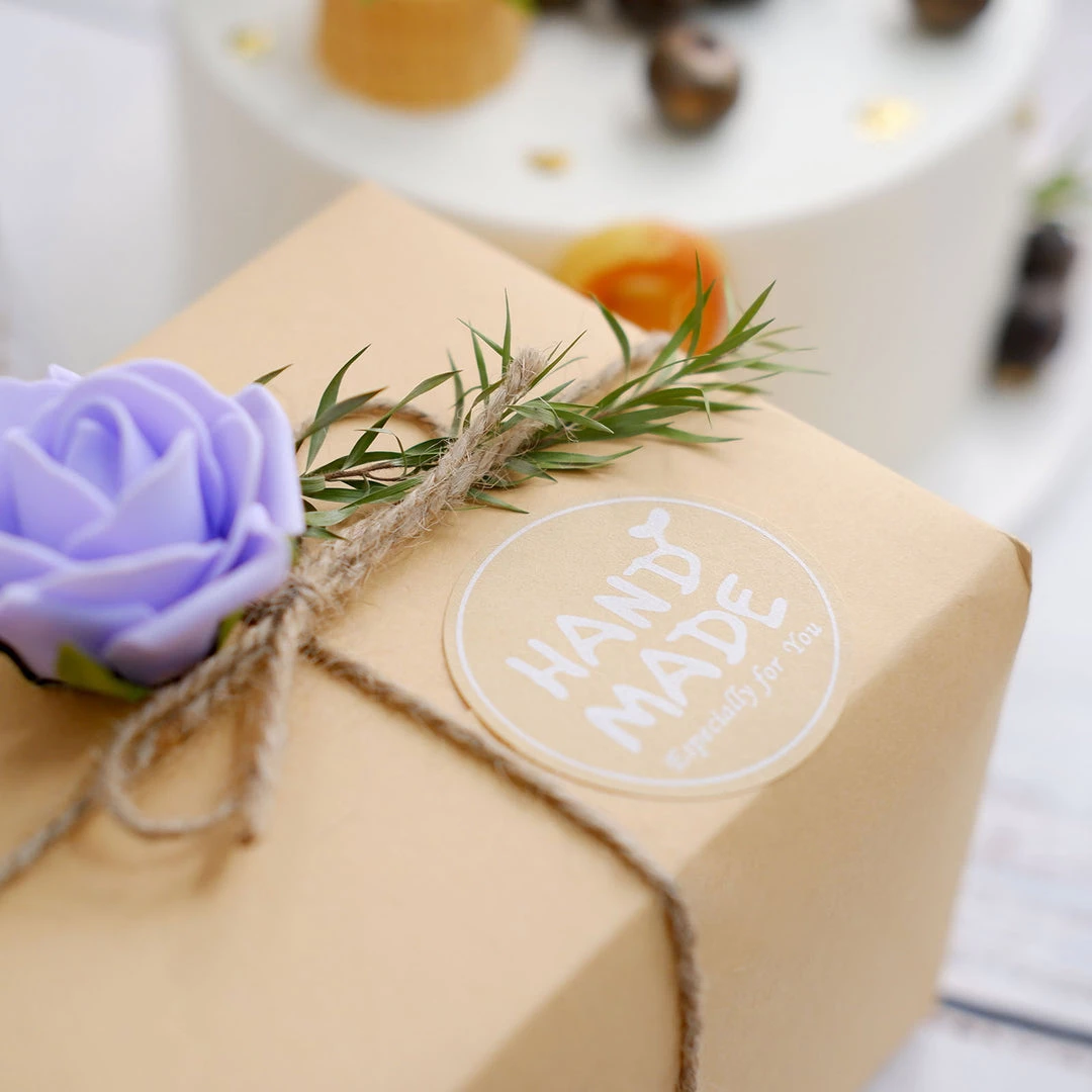 HIER_5150 Chargers & Centerpieces 500pcs | 1.5" Handmade Especially For You Stickers Roll, Labels Cookie & Bakery Box - Round 8 HIER_5150 Chargers & Centerpieces 500pcs | 1.5" Handmade Especially For You Stickers Roll, Labels Cookie & Bakery Box - Round