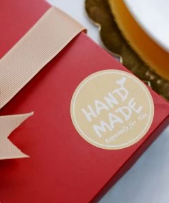 HIER_5150 Chargers & Centerpieces 500pcs | 1.5" Handmade Especially For You Stickers Roll, Labels Cookie & Bakery Box - Round 43 HIER_5150 Chargers & Centerpieces 500pcs | 1.5