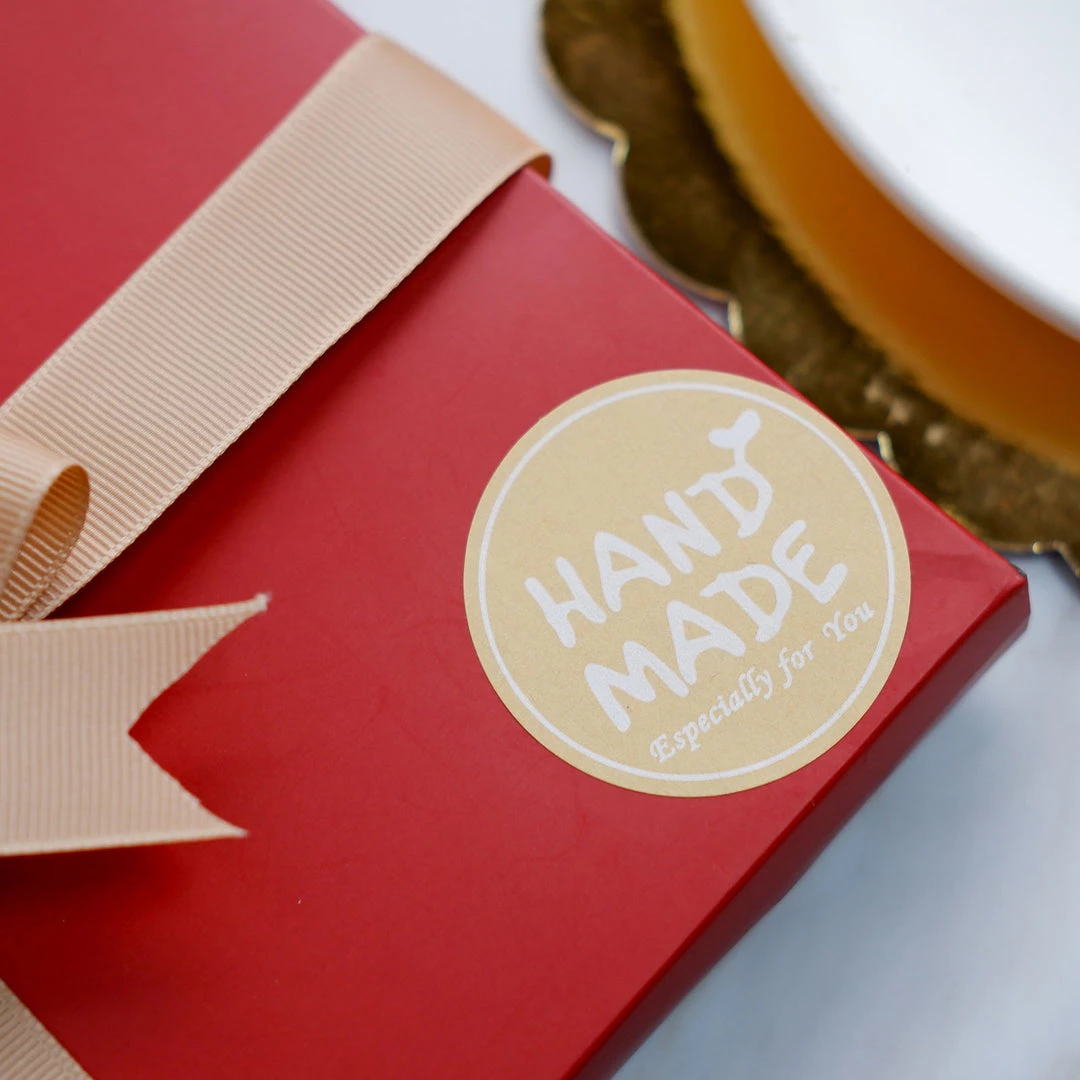 HIER_5150 Chargers & Centerpieces 500pcs | 1.5" Handmade Especially For You Stickers Roll, Labels Cookie & Bakery Box - Round 21 HIER_5150 Chargers & Centerpieces 500pcs | 1.5" Handmade Especially For You Stickers Roll, Labels Cookie & Bakery Box - Round