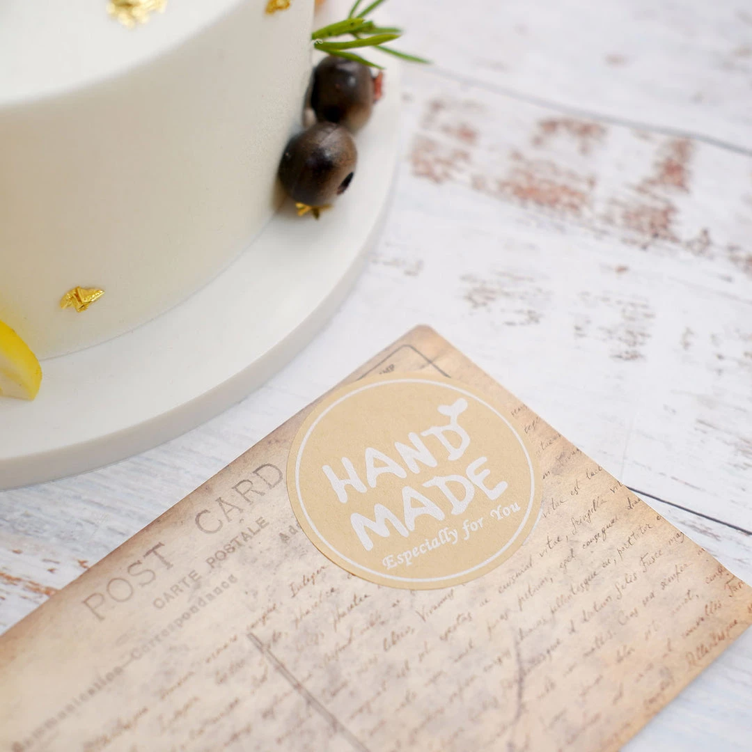 HIER_5150 Chargers & Centerpieces 500pcs | 1.5" Handmade Especially For You Stickers Roll, Labels Cookie & Bakery Box - Round 14 HIER_5150 Chargers & Centerpieces 500pcs | 1.5" Handmade Especially For You Stickers Roll, Labels Cookie & Bakery Box - Round