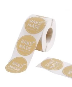 HIER_5150 Chargers & Centerpieces 500pcs | 1.5" Handmade Especially For You Stickers Roll, Labels Cookie & Bakery Box - Round 37 HIER_5150 Chargers & Centerpieces 500pcs | 1.5