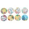 HIER_5150 500pcs | 1.5" Thank You Tropical Colorful Floral Stickers Roll, Labels For DIY Envelope Seal - Round
