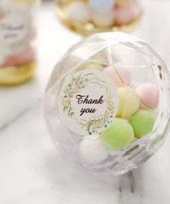 HIER_5150 Chargers & Centerpieces 500pcs | 1.5" Thank You Black Print & Floral Design Stickers Roll, DIY Envelope Seal Labels - Round Assorted Designs 28 HIER_5150 Chargers & Centerpieces 500pcs | 1.5