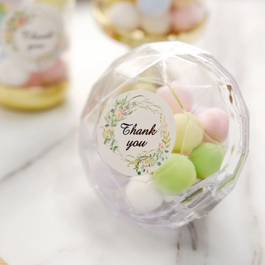 HIER_5150 Chargers & Centerpieces 500pcs | 1.5" Thank You Black Print & Floral Design Stickers Roll, DIY Envelope Seal Labels - Round Assorted Designs 12 HIER_5150 Chargers & Centerpieces 500pcs | 1.5" Thank You Black Print & Floral Design Stickers Roll, DIY Envelope Seal Labels - Round Assorted Designs