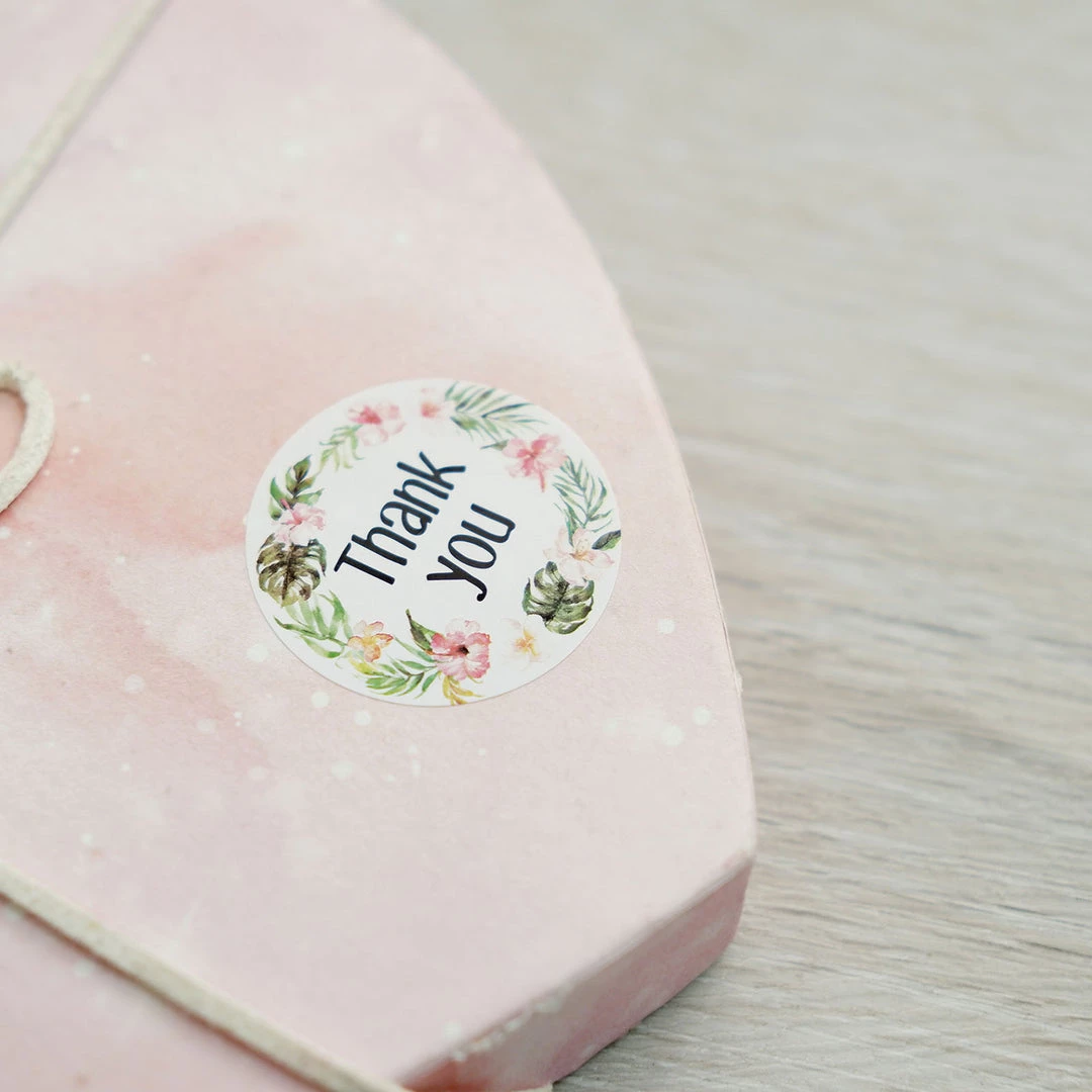 HIER_5150 Chargers & Centerpieces 500pcs | 1.5" Thank You Black Print & Floral Design Stickers Roll, DIY Envelope Seal Labels - Round Assorted Designs 10 HIER_5150 Chargers & Centerpieces 500pcs | 1.5" Thank You Black Print & Floral Design Stickers Roll, DIY Envelope Seal Labels - Round Assorted Designs