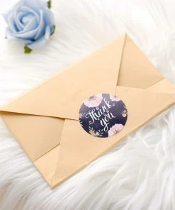 HIER_5150 2 Pack | 1000pcs 1.5" Thank You Assorted Styles Sticker Rolls, Labels & Seals For DIY Envelope - Round Chargers & Centerpieces 31 HIER_5150 2 Pack | 1000pcs 1.5