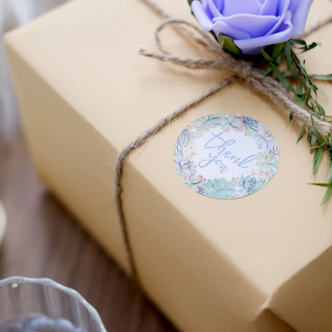 HIER_5150 2 Pack | 1000pcs 1.5" Thank You Assorted Styles Sticker Rolls, Labels & Seals For DIY Envelope - Round Chargers & Centerpieces 12 HIER_5150 2 Pack | 1000pcs 1.5" Thank You Assorted Styles Sticker Rolls, Labels & Seals For DIY Envelope - Round Chargers & Centerpieces