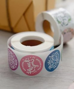 HIER_5150 2 Pack | 1000pcs 1.5" Thank You Assorted Styles Sticker Rolls, Labels & Seals For DIY Envelope - Round Chargers & Centerpieces 29 HIER_5150 2 Pack | 1000pcs 1.5