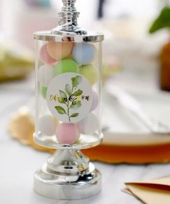 HIER_5150 500pcs | 1.5" Thank You Gold Foil & Green Leaf Stickers Roll Décor, Labels & Seals For DIY Envelope- Round Chargers & Centerpieces 25 HIER_5150 500pcs | 1.5