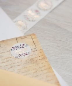 HIER_5150 Chargers & Centerpieces 500pcs | 1" Thank You For Supporting My Small Business Rose Gold Print & Floral Design Stickers Roll, Labels For DIY Envelope Seals - Round 41 HIER_5150 Chargers & Centerpieces 500pcs | 1