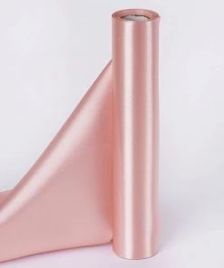 HIER_5220 12" X 10 Yards Dusty Rose Satin Fabric Bolt, Wholesale Fabric For Sewing DIY Crafts Beach Wedding Themes