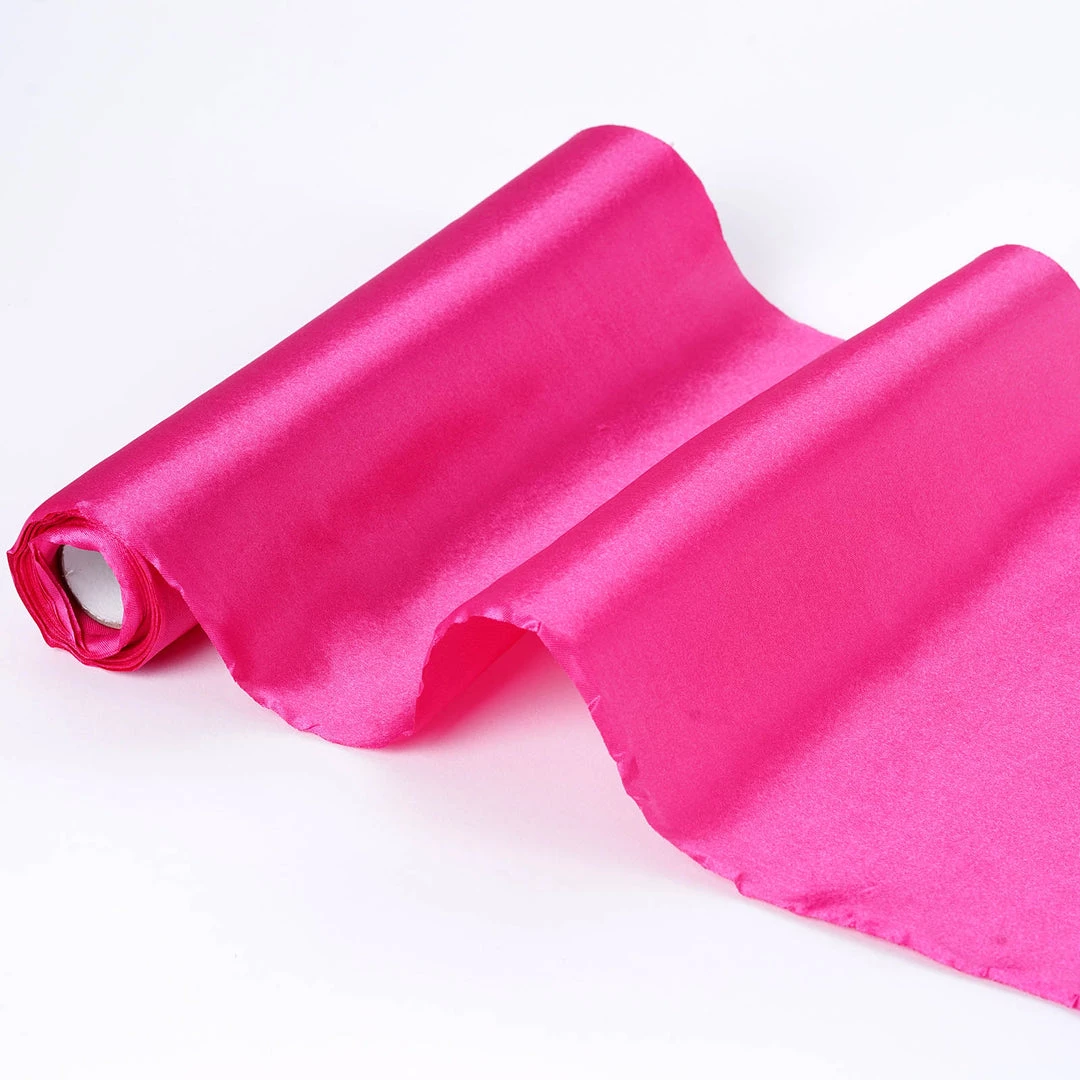 HIER_5220 12" X 10 Yards Fuchsia Satin Fabric Bolt, Wholesale Fabric For Sewing DIY Crafts 2 HIER_5220 12" X 10 Yards Fuchsia Satin Fabric Bolt, Wholesale Fabric For Sewing DIY Crafts