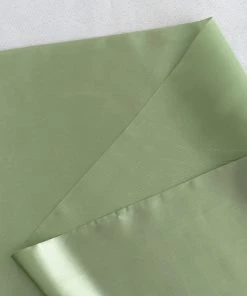 HIER_5220 Fabric Bolts & Bags 12" X 10 Yards Sage Green Satin Fabric Bolt, Wholesale Fabric For Sewing DIY Crafts