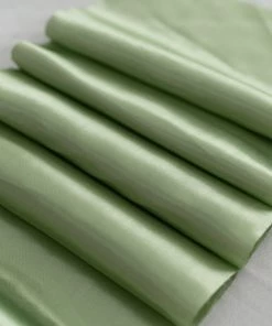 HIER_5220 Fabric Bolts & Bags 12" X 10 Yards Sage Green Satin Fabric Bolt, Wholesale Fabric For Sewing DIY Crafts