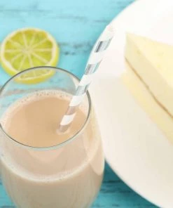 HIER_5460 Disposable Dinnerware 25 Pack 8" White/Silver Striped Disposable Paper Straws