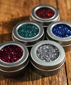 HIER_5320 Tabletop Decor Pack Of 10 | Silver Round Mint Tin Favor Boxes | Clear Top Candy Tin Party Favors