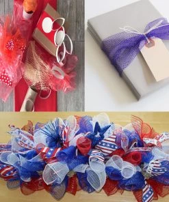 HIER_5220 19"x 10 Yards | Purple | Polyester Hex Deco Mesh Rolls | Mesh Netting Fabric | Waffle Weave Fabric By The Yard Fabric Bolts & Bags