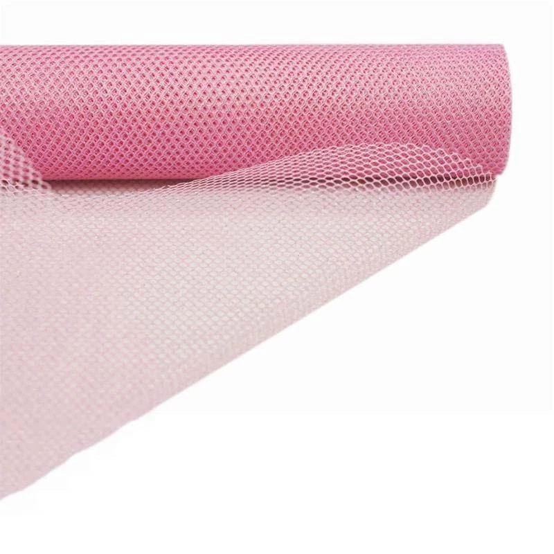 HIER_5220 19"x 10 Yards | Pink | Polyester Hex Deco Mesh Rolls | Mesh Netting Fabric | Waffle Weave Fabric By The Yard 3 HIER_5220 19"x 10 Yards | Pink | Polyester Hex Deco Mesh Rolls | Mesh Netting Fabric | Waffle Weave Fabric By The Yard