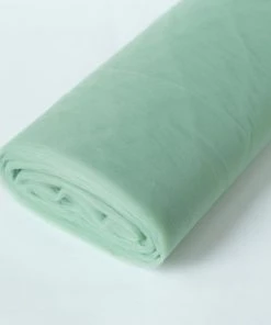HIER_5210 Fabric Bolts & Bags 108"x50 Yards Sage Green Tulle Fabric Bolt, DIY Craft Fabric Roll