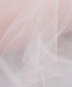 HIER_5220 12"x100 Yards Blush/Rose Gold Tulle Fabric Bolt, Sheer Fabric Spool Roll For Crafts Fabric Bolts & Bags 26 HIER_5220 12