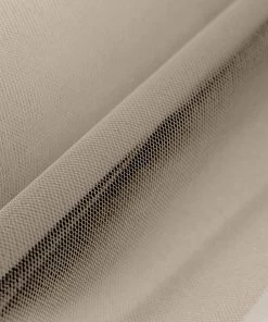 HIER_5220 12"x100 Yards Taupe Tulle Fabric Bolt, Sheer Fabric Spool Roll For Crafts Fabric Bolts & Bags