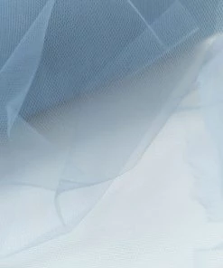HIER_5220 12"x100 Yards Dusty Blue Tulle Fabric Bolt, Sheer Fabric Spool Roll For Crafts 21 HIER_5220 12