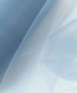 HIER_5220 12"x100 Yards Dusty Blue Tulle Fabric Bolt, Sheer Fabric Spool Roll For Crafts 22 HIER_5220 12