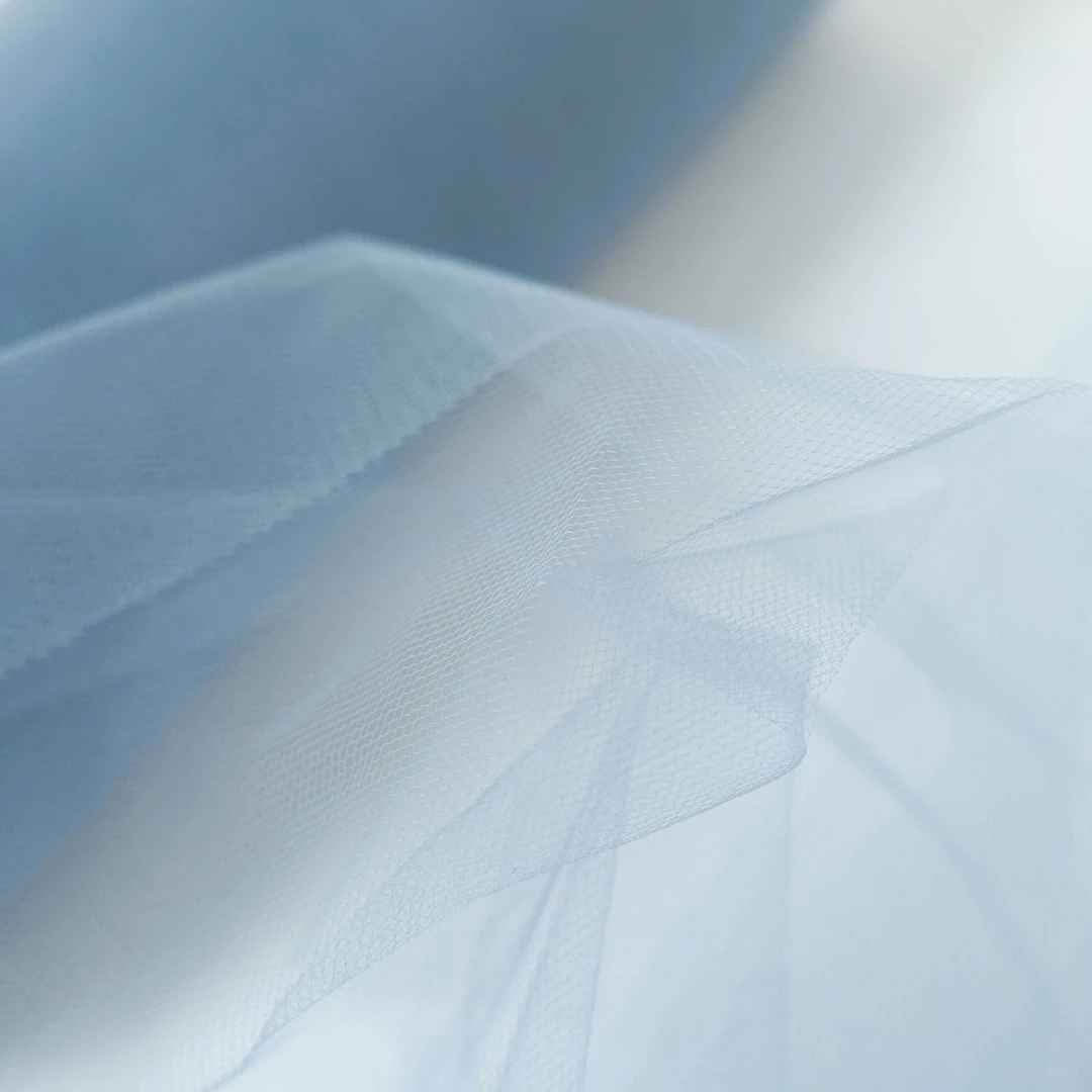 HIER_5220 12"x100 Yards Dusty Blue Tulle Fabric Bolt, Sheer Fabric Spool Roll For Crafts 12 HIER_5220 12"x100 Yards Dusty Blue Tulle Fabric Bolt, Sheer Fabric Spool Roll For Crafts