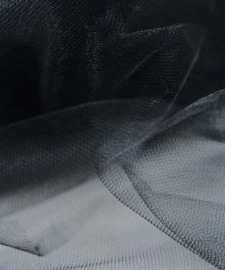 HIER_5220 12"x100 Yards Black Tulle Fabric Bolt, Sheer Fabric Spool Roll For Crafts Fabric Bolts & Bags 23 HIER_5220 12
