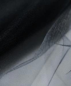 HIER_5220 12"x100 Yards Black Tulle Fabric Bolt, Sheer Fabric Spool Roll For Crafts Fabric Bolts & Bags 24 HIER_5220 12