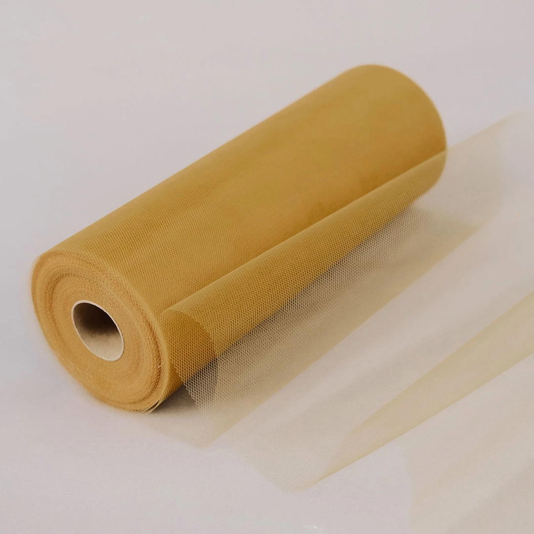 HIER_5220 Fabric Bolts & Bags 12"x100 Yards Gold Tulle Fabric Bolt, Sheer Fabric Spool Roll For Crafts 1 HIER_5220 Fabric Bolts & Bags 12"x100 Yards Gold Tulle Fabric Bolt, Sheer Fabric Spool Roll For Crafts