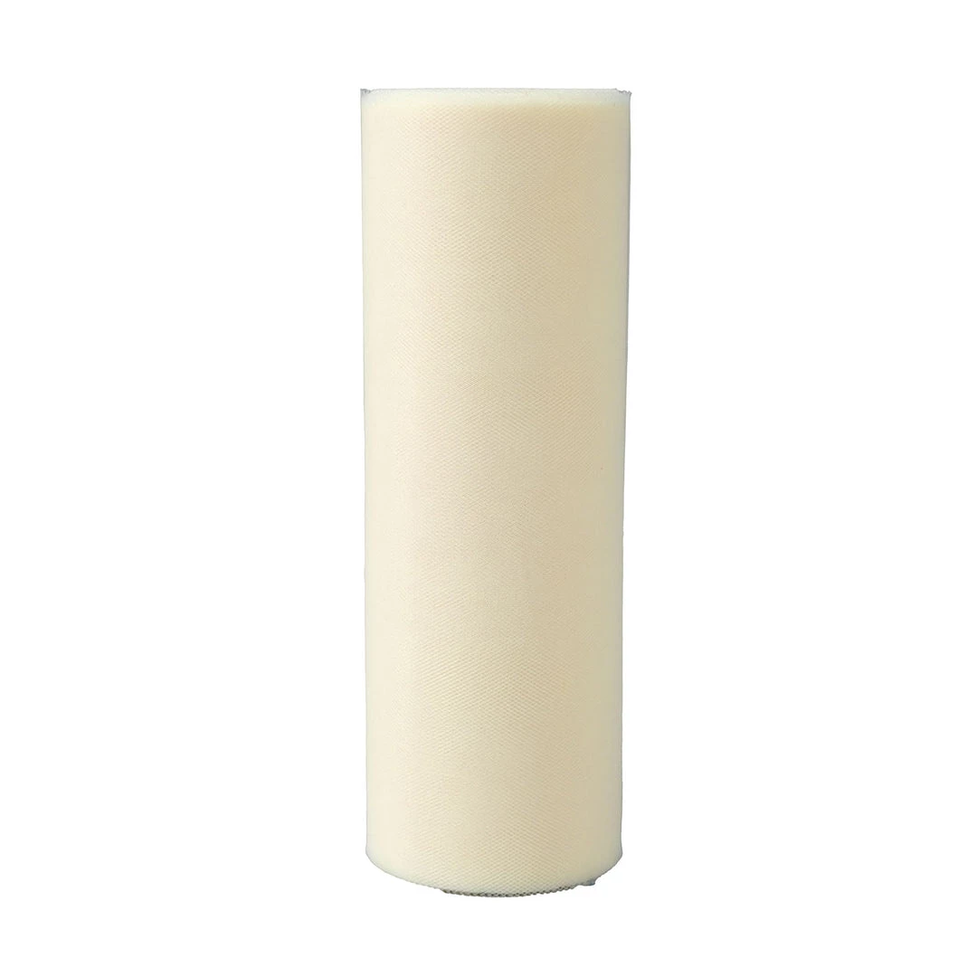 HIER_5220 12"x100 Yards Ivory Tulle Fabric Bolt, Sheer Fabric Spool Roll For Crafts 3 HIER_5220 12"x100 Yards Ivory Tulle Fabric Bolt, Sheer Fabric Spool Roll For Crafts