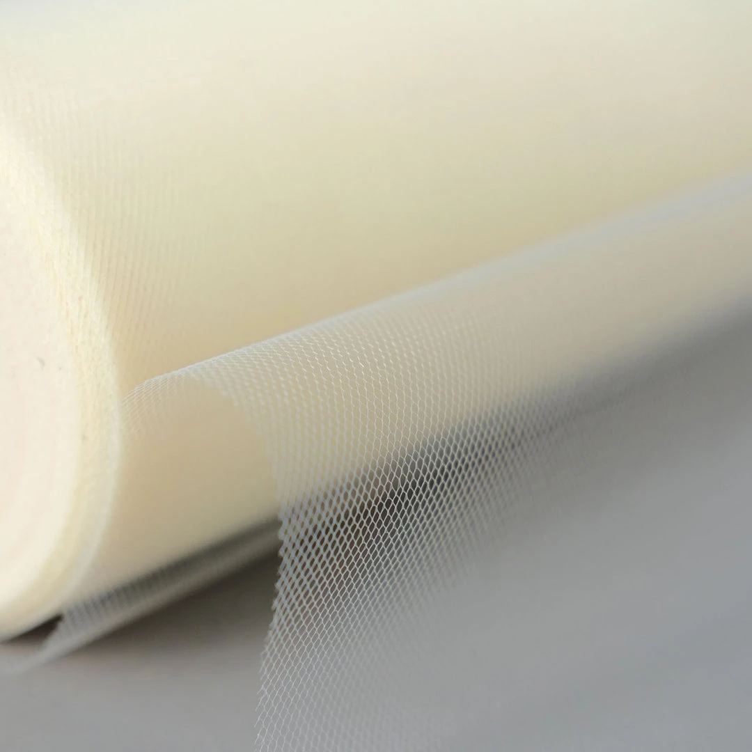 HIER_5220 12"x100 Yards Ivory Tulle Fabric Bolt, Sheer Fabric Spool Roll For Crafts 2 HIER_5220 12"x100 Yards Ivory Tulle Fabric Bolt, Sheer Fabric Spool Roll For Crafts