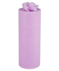 HIER_5220 12"x100 Yards Lavender Tulle Fabric Bolt, Sheer Fabric Spool Roll For Crafts