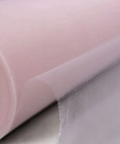 HIER_5220 12"x100 Yards Pink Tulle Fabric Bolt, Sheer Fabric Spool Roll For Crafts Fabric Bolts & Bags