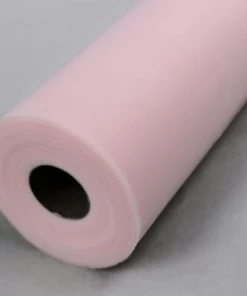 HIER_5220 12"x100 Yards Pink Tulle Fabric Bolt, Sheer Fabric Spool Roll For Crafts Fabric Bolts & Bags 21 HIER_5220 12