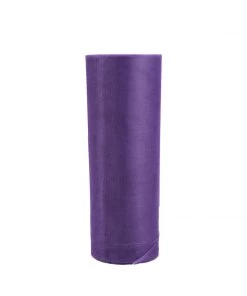 HIER_5220 12"x100 Yards Purple Tulle Fabric Bolt, Sheer Fabric Spool Roll For Crafts 27 HIER_5220 12