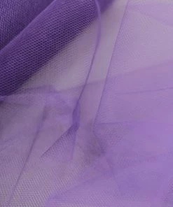 HIER_5220 12"x100 Yards Purple Tulle Fabric Bolt, Sheer Fabric Spool Roll For Crafts 24 HIER_5220 12