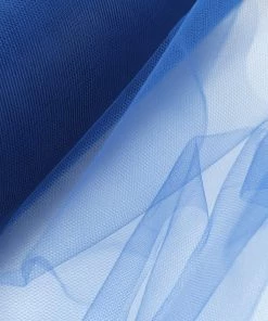 HIER_5220 Fabric Bolts & Bags 12"x100 Yards Royal Blue Tulle Fabric Bolt, Sheer Fabric Spool Roll For Crafts