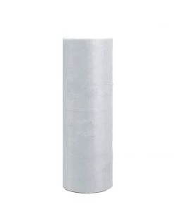 HIER_5220 12"x100 Yards Silver Tulle Fabric Bolt, Sheer Fabric Spool Roll For Crafts 16 HIER_5220 12