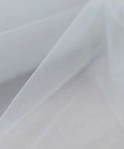 HIER_5220 12"x100 Yards Silver Tulle Fabric Bolt, Sheer Fabric Spool Roll For Crafts 26 HIER_5220 12