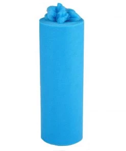 HIER_5220 12"x100 Yards Turquoise Tulle Fabric Bolt, Sheer Fabric Spool Roll For Crafts Fabric Bolts & Bags