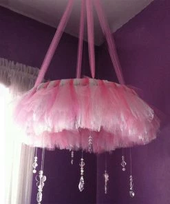 HIER_5220 54"x40 Yards Ivory Tulle Fabric Bolt, Sheer Fabric Spool Roll For Crafts