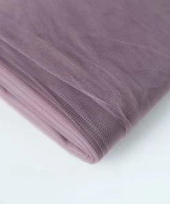 HIER_5210 Theme Décor 54"x40 Yards Violet Amethyst Tulle Fabric Bolt, Sheer Fabric Spool Roll For Crafts