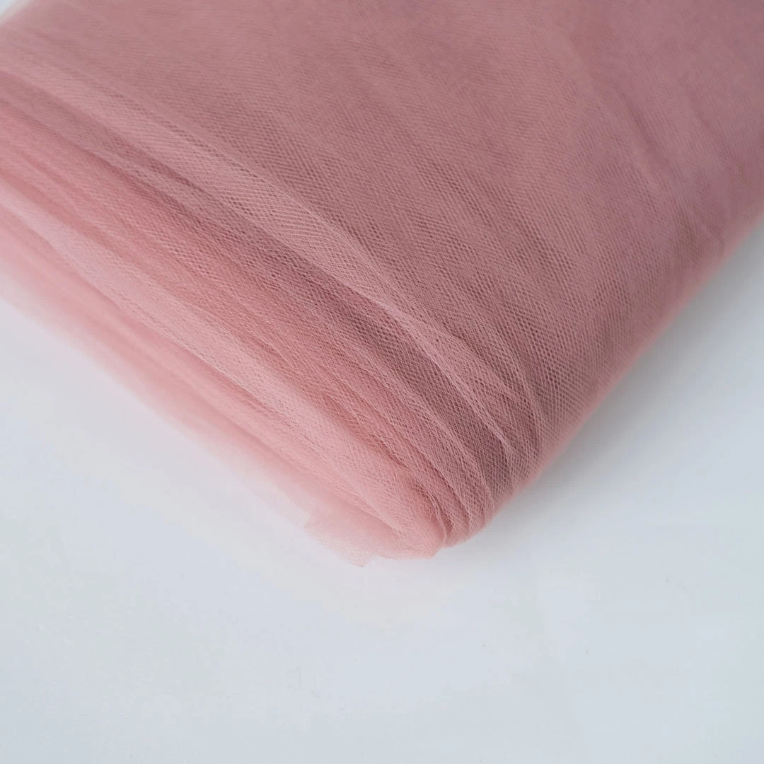 HIER_5210 54"x40 Yards Dusty Rose Tulle Fabric Bolt, Sheer Fabric Spool Roll For Crafts Fabric Bolts & Bags 2 HIER_5210 54"x40 Yards Dusty Rose Tulle Fabric Bolt, Sheer Fabric Spool Roll For Crafts Fabric Bolts & Bags
