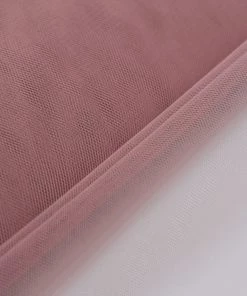 HIER_5210 54"x40 Yards Dusty Rose Tulle Fabric Bolt, Sheer Fabric Spool Roll For Crafts Fabric Bolts & Bags 16 HIER_5210 54