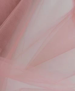 HIER_5210 54"x40 Yards Dusty Rose Tulle Fabric Bolt, Sheer Fabric Spool Roll For Crafts Fabric Bolts & Bags 21 HIER_5210 54