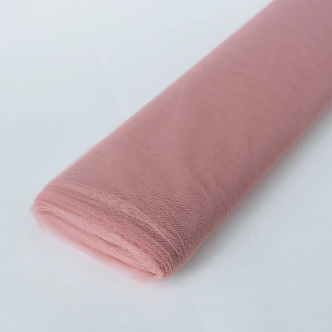 HIER_5210 54"x40 Yards Dusty Rose Tulle Fabric Bolt, Sheer Fabric Spool Roll For Crafts Fabric Bolts & Bags 1 HIER_5210 54"x40 Yards Dusty Rose Tulle Fabric Bolt, Sheer Fabric Spool Roll For Crafts Fabric Bolts & Bags