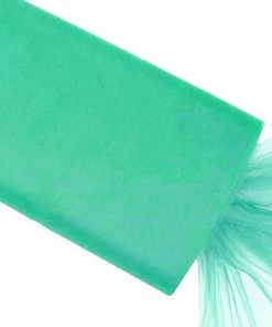 HIER_5210 54"x40 Yards Mint Tulle Fabric Bolt, Sheer Fabric Spool Roll For Crafts Fabric Bolts & Bags